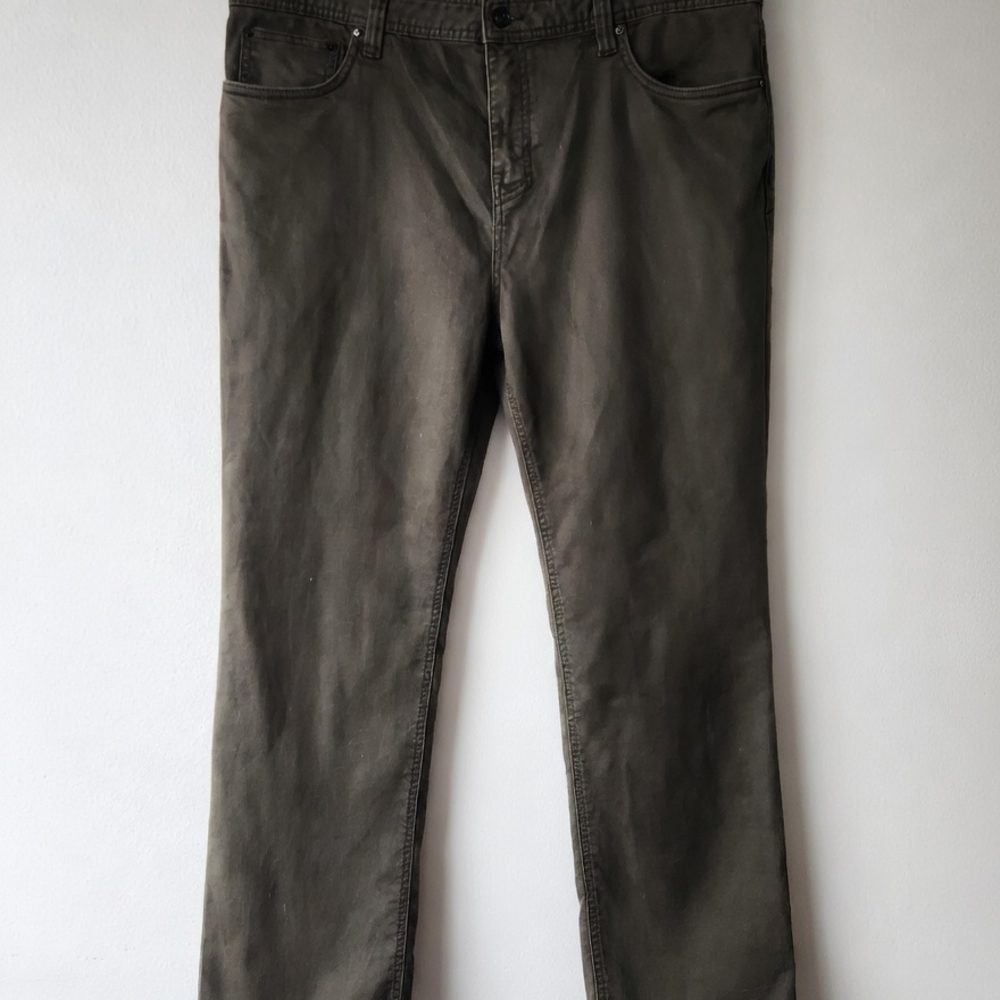 PrAna Slim Fit Pants Men’s Size 40x30 Olive Green Chino Casual Work Pants